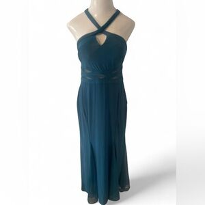 Morgan & Co. Strapless Teal Dress